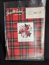 Jean McIntosh Needlework Chart M-112 Red Oriental Poppies White Daisies ... - $9.89