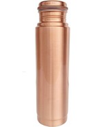Pure copper water bottle 1000 ml joint less plain bottle Big Round mouth... - €19,98 EUR