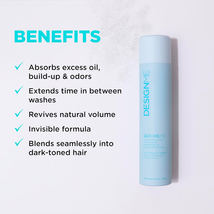 DESIGN.ME QUICKIE.ME Dry Shampoo Hair Spray - Dark, 9.5 Oz. image 2