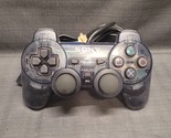 Sony Playstation 2 PS2 DualShock 2 Clear Smoke Gray Controllers SCPH-10010 - £19.84 GBP