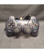 Sony Playstation 2 PS2 DualShock 2 Clear Smoke Gray Controllers SCPH-10010 - £19.46 GBP