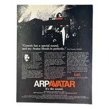 Arp Avatar Synthesizer Vintage 70s Print Ad Guitar Music Daryl Steurmer Genesis - £14.87 GBP