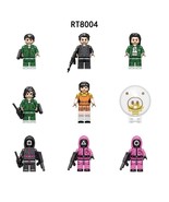 8pcs Squid Game Manager Cheng Qixun Triangle Punisher Minifigures Building Toy - $19.49