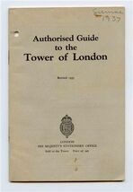 1937 Authorized Guide to the Tower of London His Majesty's Stationers Of... - $14.05