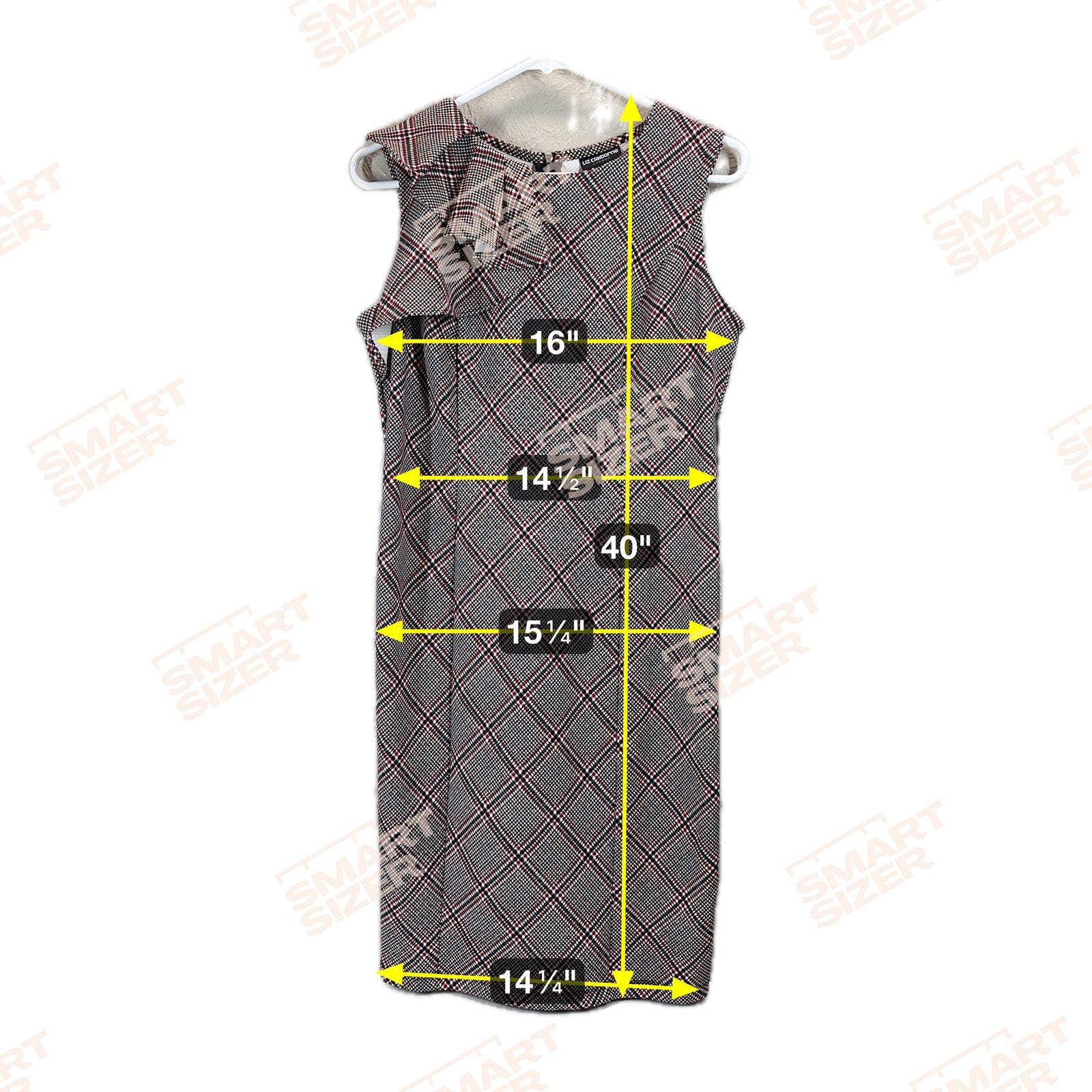 Liz Claiborne Dress Womens Pure Romance Red Black Plaid Size Small NWT  Item image 3