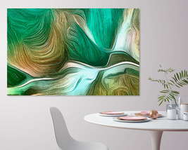 Vivid Tints Canvas Print Green Canvas Abstract Paintings Abstract Home Decor Abs - £38.23 GBP