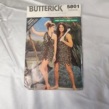 Butterick 5801 Cave Man Cave woman costume Adult 8-10 - $19.35