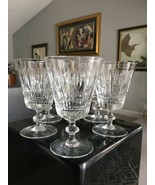 VINTAGE CUT CRYSTAL WINE GLASSES Set Of 6 ESTATE SALE - $46.74