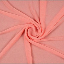 Peachy Sheer Bliss: 10-Yard Bridal Chiffon Fabric Pack for - $116.81