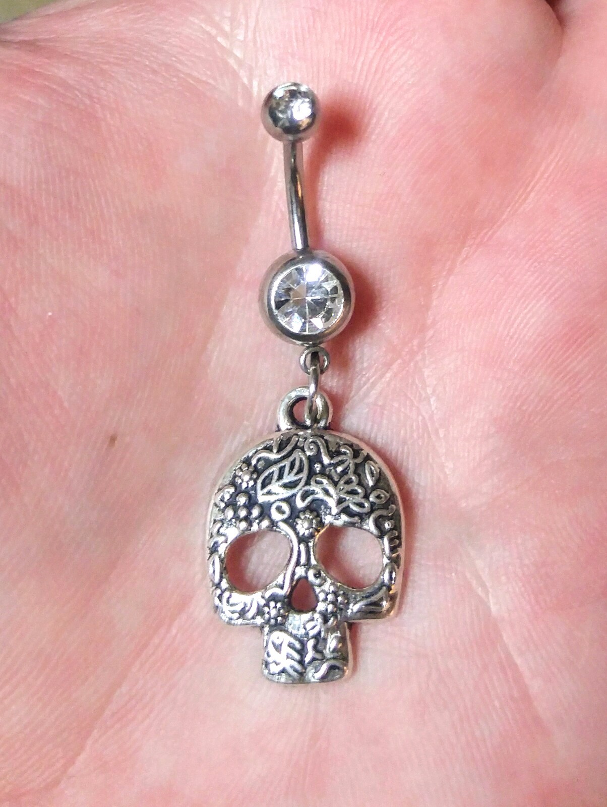 Skull Belly Ring