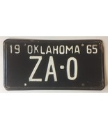 1965 Oklahoma Sample License Plate ZA-0 OK 65 - $729.44 MXN