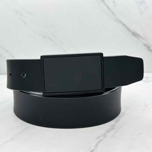 Black and Gray Reversible Genuine and Bonded Leather Belt Size 40 Mens - $16.82