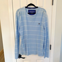 American Eagle Shirt Mens XL Vintage Fit Thermal Waffle Knit Striped Lon... - £22.31 GBP