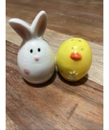 Easter Bunny And Chick Salt And Pepper Shakers Set - $8.59