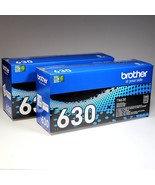 TWO Genuine Brother 630 Black Toner Cartridges TN630 Boxes Factory Sealed - NEW - $46.75