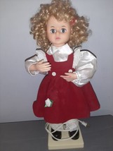 Vintage Telco The Originals MOTION-ettes of Christmas Girl Curly Blond Hair - $32.99
