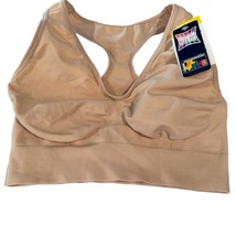 Fruit Of The Loom Comfort Flex Fit Wireless Sports Bra M DHHB39 Soft Tau... - $12.59