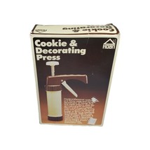Vintage 1979 HOAN Cookie &amp; Decorating Press With Disc&#39;s / Tips Fit Super Shooter - £14.91 GBP