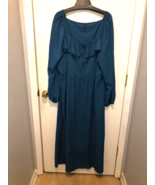 NEW Shein Curve Womens Plus SZ 5XL Polyester Long Sleeve Maxi Dress - $223.28 MXN