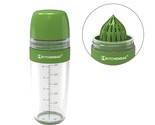 2 In 1 Salad Dressing Shaker Container With Citrus Juicer, Dripless Pour... - $35.99