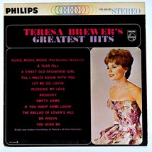 Teresa Brewer&#39;s Greatest Hits LP Vinyl Album Philips PHS-600-062 - £5.74 GBP