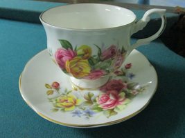 Compatible with Royal Dover Compatible with England TEA cup and saucer decorated - £36.08 GBP