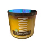 Bath &amp; Body Works Summer Vanillas Lemon 3-Wick Candle 14.5oz NEW RARE - £78.45 GBP