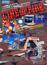 Line Of Fire Arcade FLYER Original 1989 Video Game Japan UNUSED Retro Vintage - £14.88 GBP