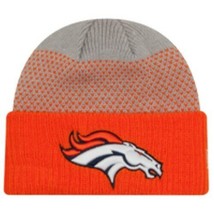 Denver Broncos Cozy Cover NFL Winter Hat by New Era NWT Football - £15.45 GBP