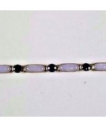 Beautiful QVC 14K Gold Amethyst Lavender Jadeite Tennis Bracelet Purple - $9,269.68 MXN