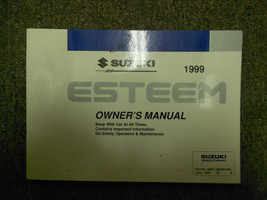 1999 SUZUKI ESTEEM Factory Owners Manual OEM 99 DEALERSHIP Suzuki 1999 NEW - $61.79