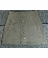 Hyfve Anthropologie Women&#39;s Skirt Size Small Faux Suede Button-up - $16.39 CAD