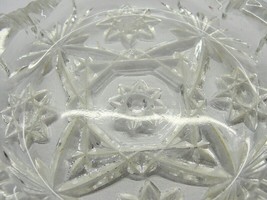 Vintage 4" Anchor Hocking EAPS Clear Glass Star of David Pattern Ashtray - $17.81