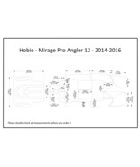2014-2016 Hobie Mirage Pro Angler 12 Kayak Boat EVA Foam Teak Deck Floor... - $382.65 CAD