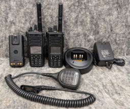 2 x Motorola XPR7550e UHF Digital 2-Way Radio AAH56RDN9WA1AN Bundle - $539.99