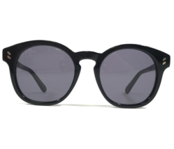 Stella McCartney Sunglasses SC0013S 001 Black Round Frames with Purple Lenses - $126.01