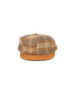 NOS Vtg 90s Streetwear Youth Blank Suede Wool Short Brim Strapback Hat C... - $505.01 MXN