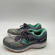Saucony Womens Guide 10 Everun Gray Teal Athletic Shoes S10350-5 Size 6 - £15.86 GBP