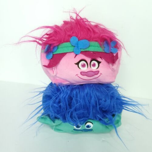 Dreamworks Trolls Branch Poppy Lot Of 2 Cubd Collectibles Plush Stuffed Cube