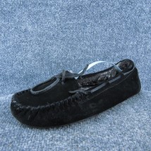 Minnetonka  Women Slipper Shoes Black Suede Slip On Size 9 Medium - $24.75