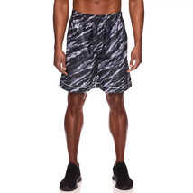 And1 Men&#39;s Basketball Shorts Black Camo XL Pockets Drawstring Stretch Wa... - $18.37