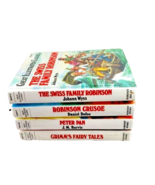 Great Illustrated Classics Set of Four Books Robinson Crusoe Peter Pan G... - £21.96 GBP