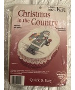 Christmas In The Country Cross Stitch Kit approximately 6&quot; - $282.54 MXN