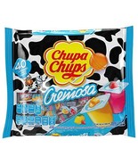 Chupa Chups Lollipops 40 Candy Suckers for Kids Cremosa Yogurt 2 Assorte... - £35.41 GBP