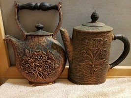 HOMCO Molded 3D Teapot Tea Pot Kettle Coffee Pot Wall Plaque FS - $29.69