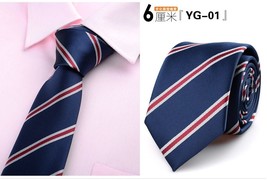 tie skinny 6cm ties for men Wedding dress necktie fashion plaid cravate ... - £37.33 GBP