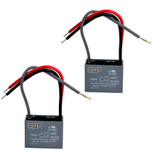 2-Pack Capacitor for Harbor Breeze Ceiling Fan 1uf+2uf 3-Wire CBB61 Repl... - £18.09 GBP