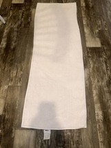 Room Essentials Chenille Bath Rug 21” x 56”Textured Bath Mat White. New. P - $19.50