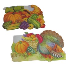 Eureka Die Cut Cut Outs Thanksgiving Fall Set of 2 New Vintage  - £13.27 GBP