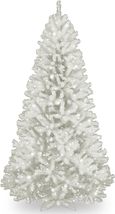 National Tree Company Pre-Lit Artificial Full Christmas Tree, White, North Valle - £220.07 GBP